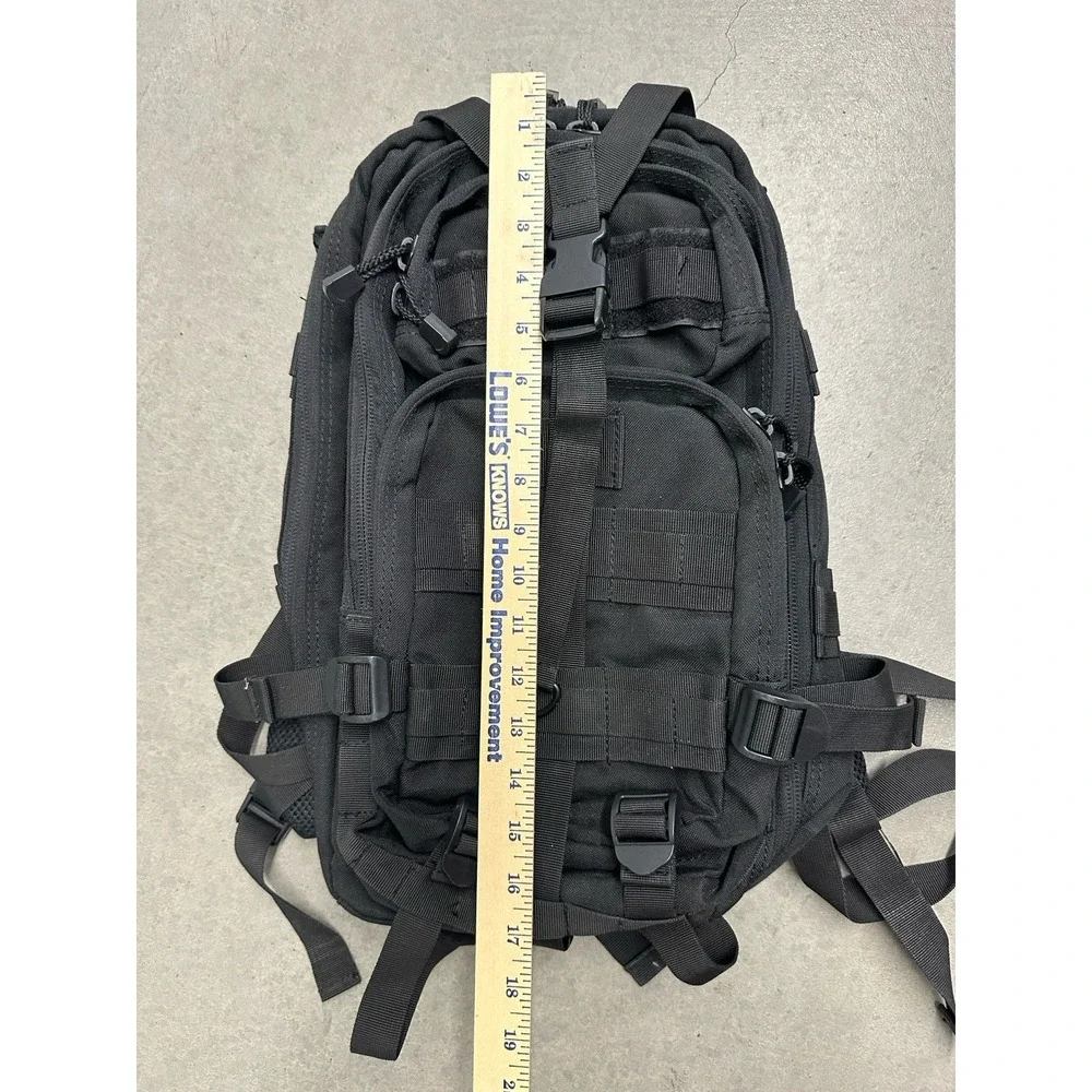Condor Compact Assault Tactical Backpack Black MOLLE EDC Range Hiking Pack